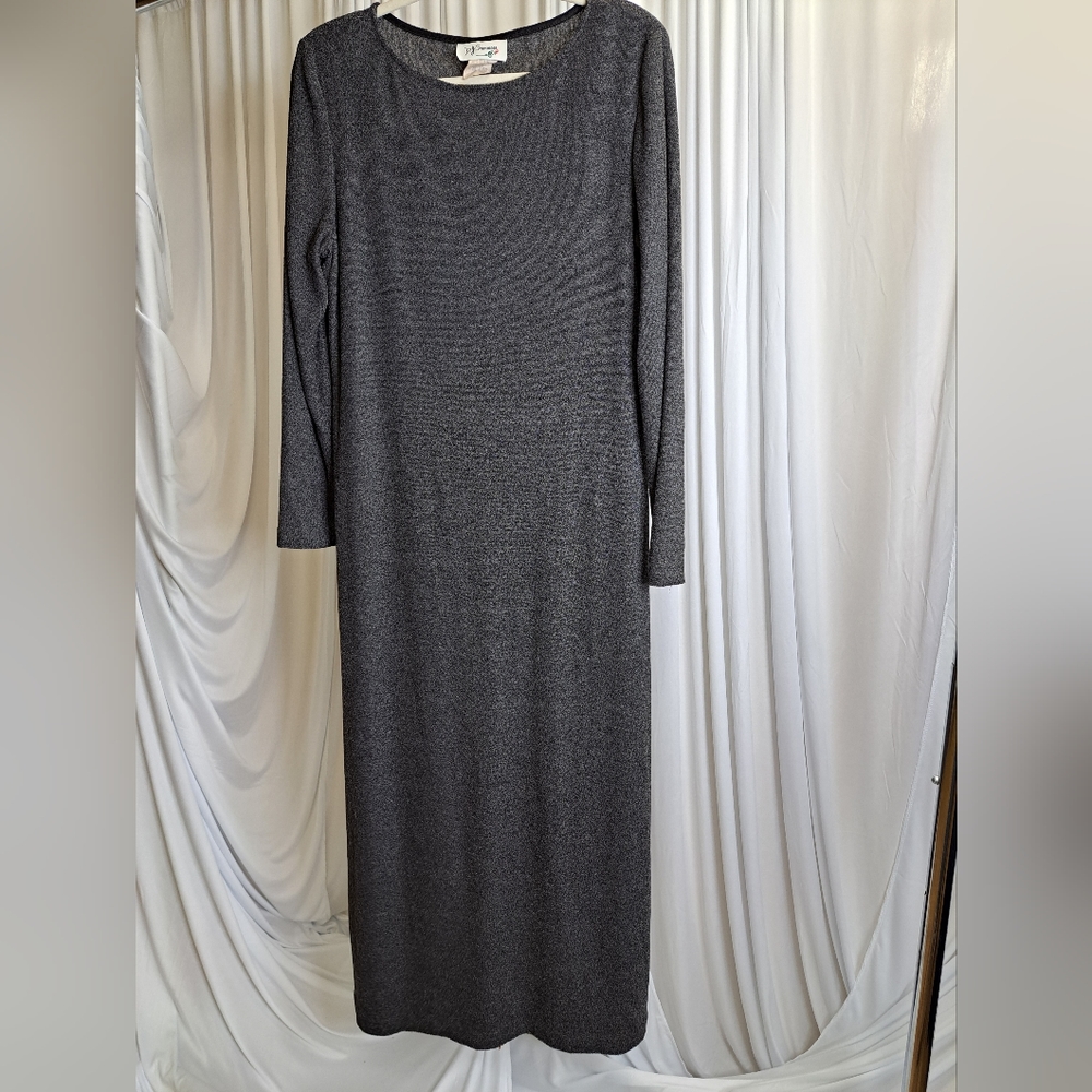 Vintage D.J. Summers Grey Maxi Dress
